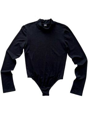ONLY HEARTS NYC BLACK MOCK NECK LONG SLEEVE BODYSUIT SMALL